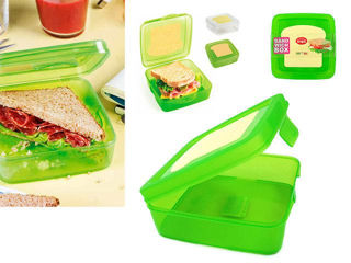 Lunch-Box Sandwich Snips 0.5L, 14.5X14.5X5.5Cm foto 2
