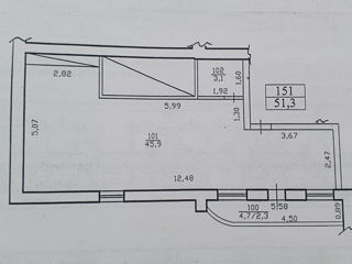 O cameră, 55 m², Botanica, Chișinău foto 9