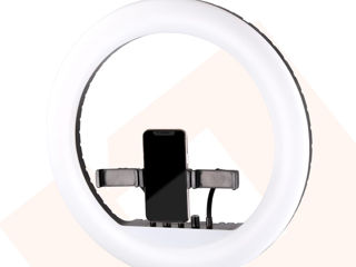 Lampa Inelara 36 cm cu 3 Suporturi p/n Telefon si Trepied 2 m foto 9