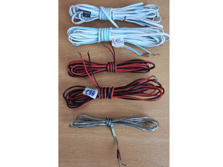 комплект акустических кабелей 22 AWG белый и красный на 5 колонок foto 1