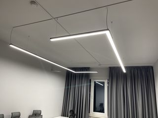 Corpuri de iluminat led liniare în Chișinău, panlight, corp Iluminat LED office, iluminat cu led-uri foto 13