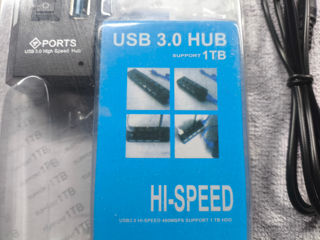 Продам 4-х портовый USB Hub с выключателями и 3-х портовый USB Hub с LAN портом foto 3