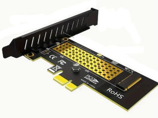 Переходники Pci-e - NVME, Pci-e - SATA III, (M.2 NVME SSD Ngff to Pci-e 3.0 X16, Х4, Х1) фото 0