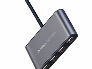 USB адаптер 4 ports Spliter 2.0А. Бесплатная доставка по всей Молдове foto 2