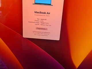 MacBook Air 15 M2 8/256GB Garantie 24luni foto 4