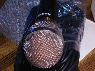 немецкий микрофон hama c съёмным кабелем XLR / Jack 6,3, новый foto 3