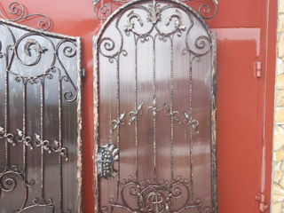 Кованые ворота для дома foto 3