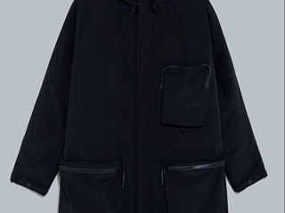 Zara man стильная парка waterproof windproof модель oversize в идеальном состояние size M-L foto 2