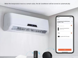 Умные датчики температуры и влажности Wi-Fi Tuya с дисплеем и без. foto 4