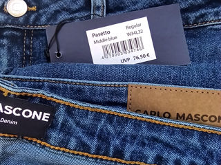 En-gros! Blugi bărbătești Carlo Mascone | 815 perechi | Regular Fit | Dark Blue & Blue foto 0