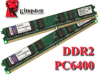 DDR2 PC6400 (800MHz) 2 одинаковые планки по 2Gb и для Intel, и для AMD материнок. foto 1