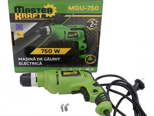 Mașină de găurit 0.75 kW Master Kraft MGU-750, Дрель, garantie, livrarea gratuita