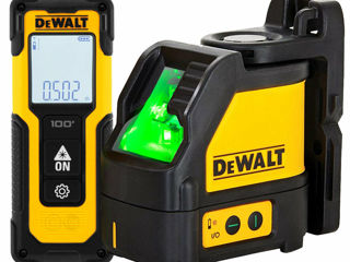 New! set nivela laser + telemetru / комплект лазерный уровень + дальномер  dewalt dw0887100-1 foto 3