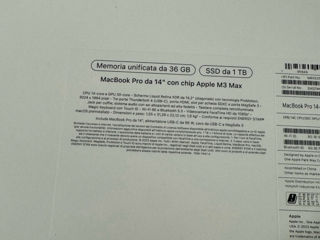 MacBook Pro 14 M3 Max 36gb Ram 1TB Space Black Sigilat Original Garantie Apple foto 3