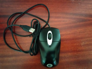 Мышь проводная USB Logitech б/у