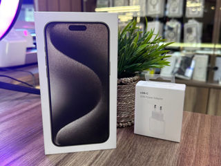 iPhone 15 Pro Max 512 GB / NOU / Garanție ! + Bloc 20 W Cadou foto 1