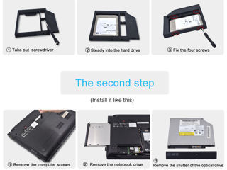 Адаптер OptiBay - HDD Caddy 9.5мм, 12,7мм. foto 4