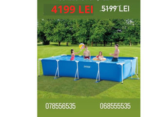 Piscină dreptunghiulară 450х220х84 cm, 7127L, cu carcasă - livrăm !!! foto 2