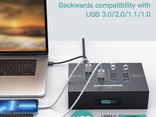 Sipolar a223 Hub 5Gbps 20 Ports USB3.0 foto 5