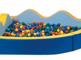 Сухой бассейн с разноцветными шариками, мягкие игровые элементы foto 3