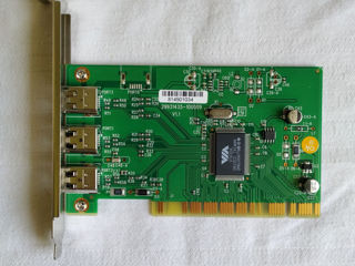 VIA VT6306 3x Firewire 1394 PCI Controller foto 1