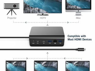 Док-станция VAVA - 10 in 1 Hubs, HDMI 4K, LAN 1 Gb, USB 3.1, USB Type C foto 9