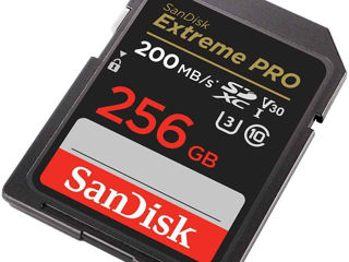 SanDisk 128 GB / 256 GB SDXC, Extreme Pro 200mb/s, Noi in cutie ! Originale ! Garanție! foto 7