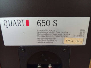 Продаю  колонки Mb Quart 650S foto 2