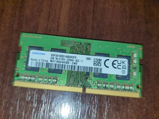 Vând memorie RAM (2 buc.) - Продаю оперативную память 2 шт. DDR4 Samsung 4 ГБ, 3200 МГц foto 2