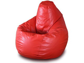 Fotolii BeanBag Para din Ecopiele marimea L, culoarea rosie