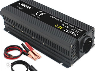 Inverter Инвертеры 1500 12В /24В 220В 2600 Вт foto 10