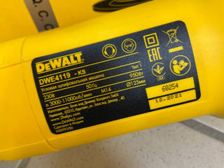 Оригинальная болгарка c регулятором DeWALT DWE4119-KS foto 4