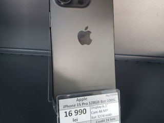 Apple iPhone 15 Pro 128 Gb 100% Bat 16990 lei