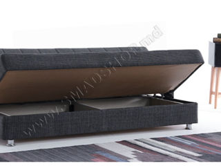 Canapea Fabulous Economix 58-002 (Dark Gray) foto 4