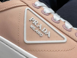 Prada Double Wheel Nylon Gabardine Peach foto 9