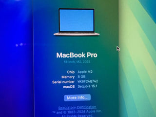 Macbook Pro M2 13.3 512 Gb 2022 foto 7