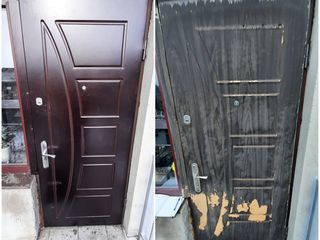 Качественная обшивка металлических дверей накладками из мдф и финской фанеры!!!