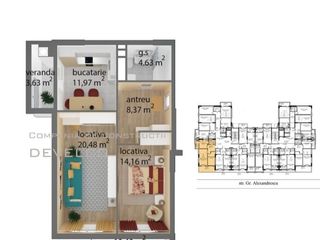 Apartament Cu 2 Camere 63 M2 Bloc Locativ Park Develco Valea Morilor