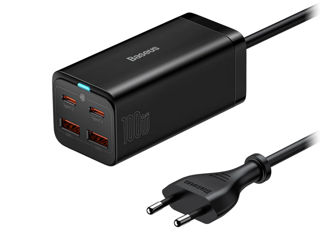 Baseus GaN3 Pro 4 Ports Desktop Charger 100W  Сетевое зарядное устройство foto 2