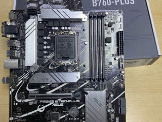 ASUS PRIME B760-PLUS, socket 1700, 4x DDR5 UDIMM, 3x NVMe, 11x USB-A, 2x USB-C, ATX,Garantie