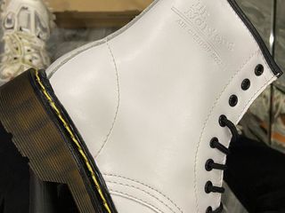 Dr. Martens 1460 White Unisex cu blana foto 6