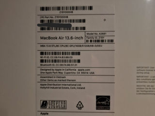 Macbook Air 13.6 M2, 16gb/512gb. foto 3