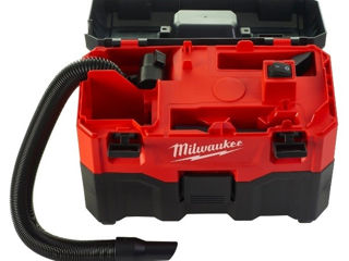 Aspirator umed/uscat cu acumulator milwaukee, model m18vc2/промышленный пылесос milwaukee m18 vc2 foto 2