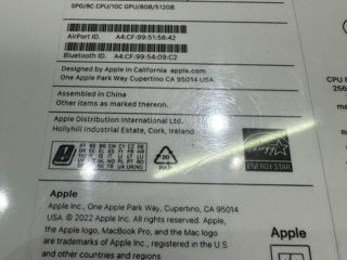MacBook Pro 13 2022 M2 8 ram 512gb Space Gray Sigilat Original Garantie foto 4