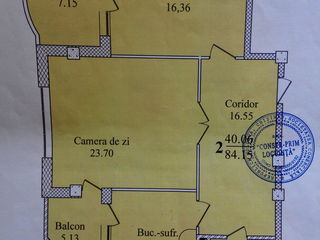 Apartament cu 2 camere, 84 m², Sculeni, Chișinău