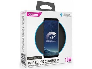 Încărcător Wireless Partner 38528 Olmio 10 W, Black foto 3