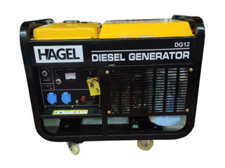 Generator  Генератор Generator + ATS HAGEL DG12 motorină 10 kW 220 V