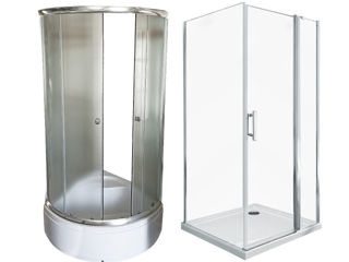 Cabine de duș fără perete /sticla transparentă și riflată / asortiment variat - душевая кабина