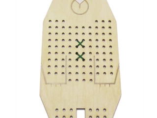 Качественная деревянная игра свяжи свитер "Мишка"