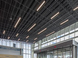 Экранный алюминиевый подвесной потолок, tavane suspendate lamelare liniare foto 5